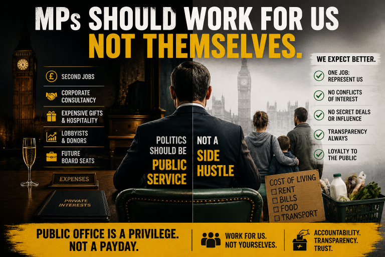 MPs Should Work for Us — Not Themselves