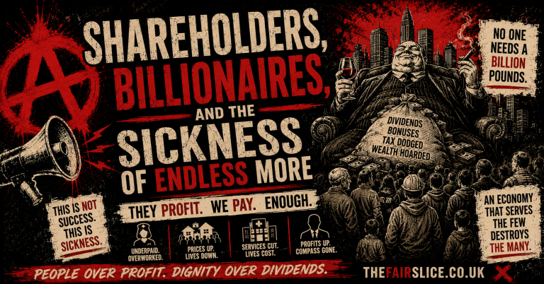 Shareholders, Billionaires, and the Sickness of Endless More